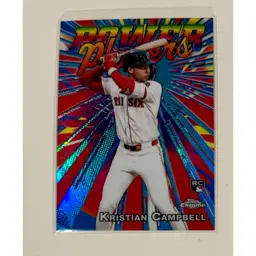 Kristian Campbell RC Chrome Power Players Boston Red Sox