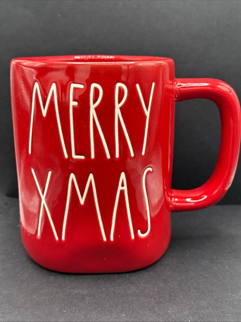 Large Coffee Mug Red Merry Christmas. Rae Dunn Artisan Collection 18 Ounce. New.