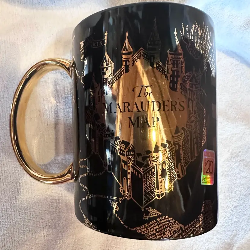 RARE HTF NOS 2018 Harry Potter The Marauder's Map Oversized 60oz Coffee Mug