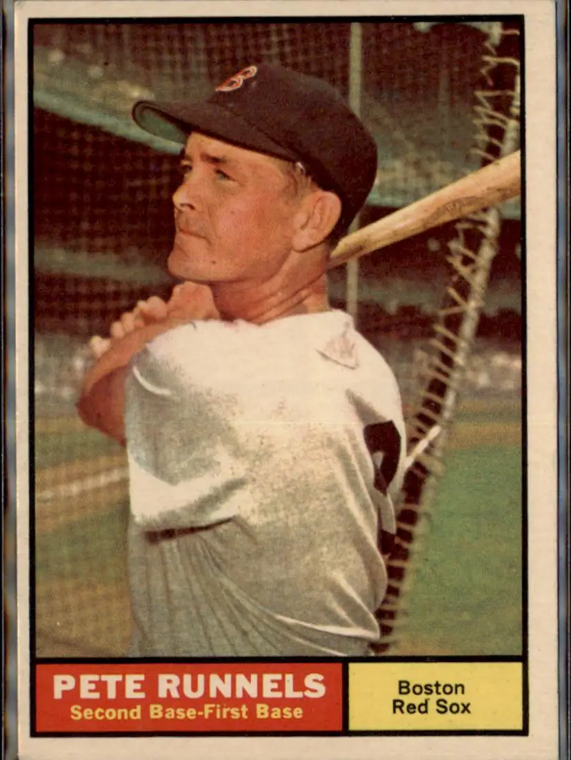 1961 Topps #210 Pete Runnels - ( ) - Boston Red Sox