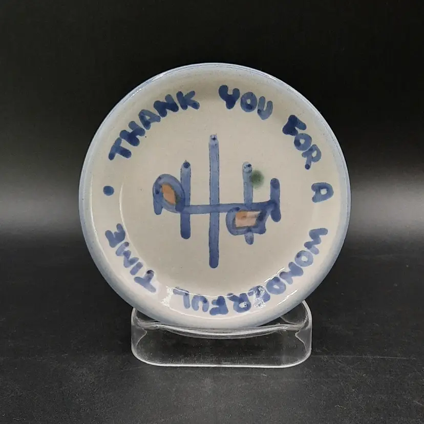 MA Hadley "Thank You For A Wonderful Time" Music Notes Coaster Trinket Dish