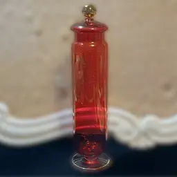 10” Cranberry Apothecary Jar