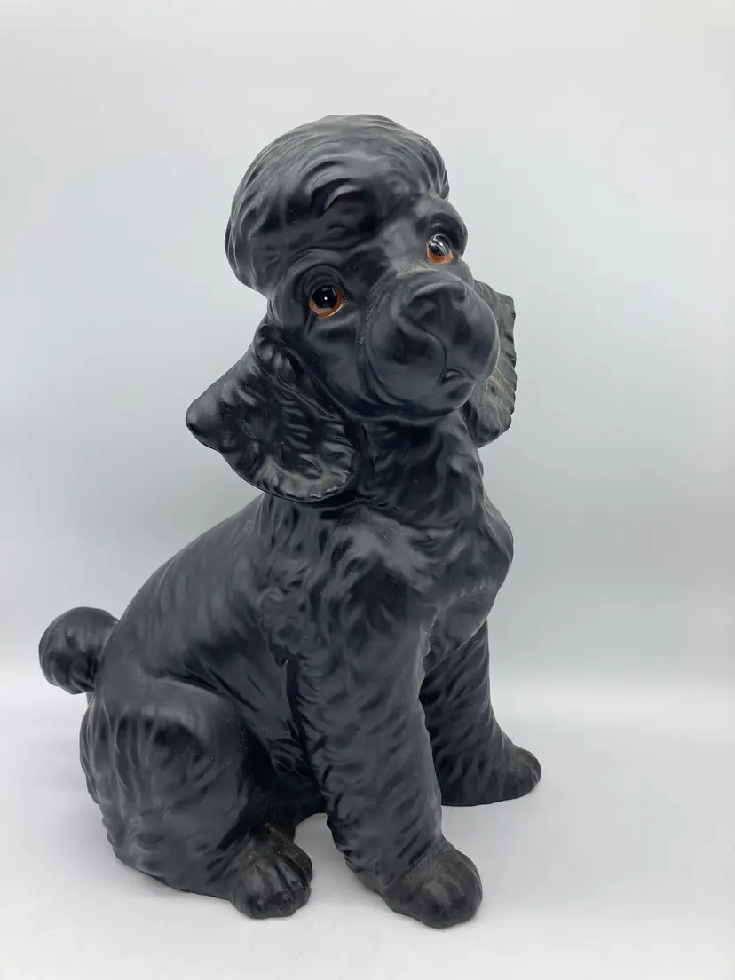 Vintage Ceramic Large French Poodle Figurine, Japan