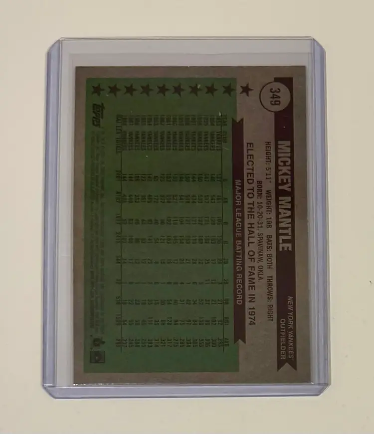 Mickey Mantle All Time All Stars Silver Sparkle Refractor New York Yankees