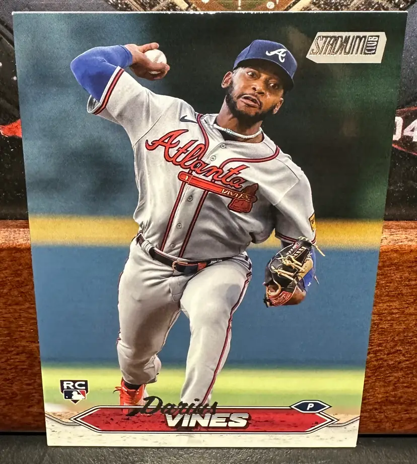 Darius Vines RC 2024 Stadium Club 95 Atlanta Braves