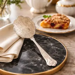 Vintage Silver Plated Dessert Spoon (A)