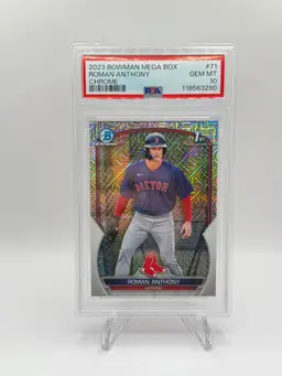2023 1st Bowman Mega Box ROMAN ANTHONY PSA 10 GEM MINT 1st Bowman Red Sox