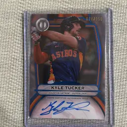 25 Topps Tribute Kyle Tucker /150 Auto Chicago Cubs Houston Astros