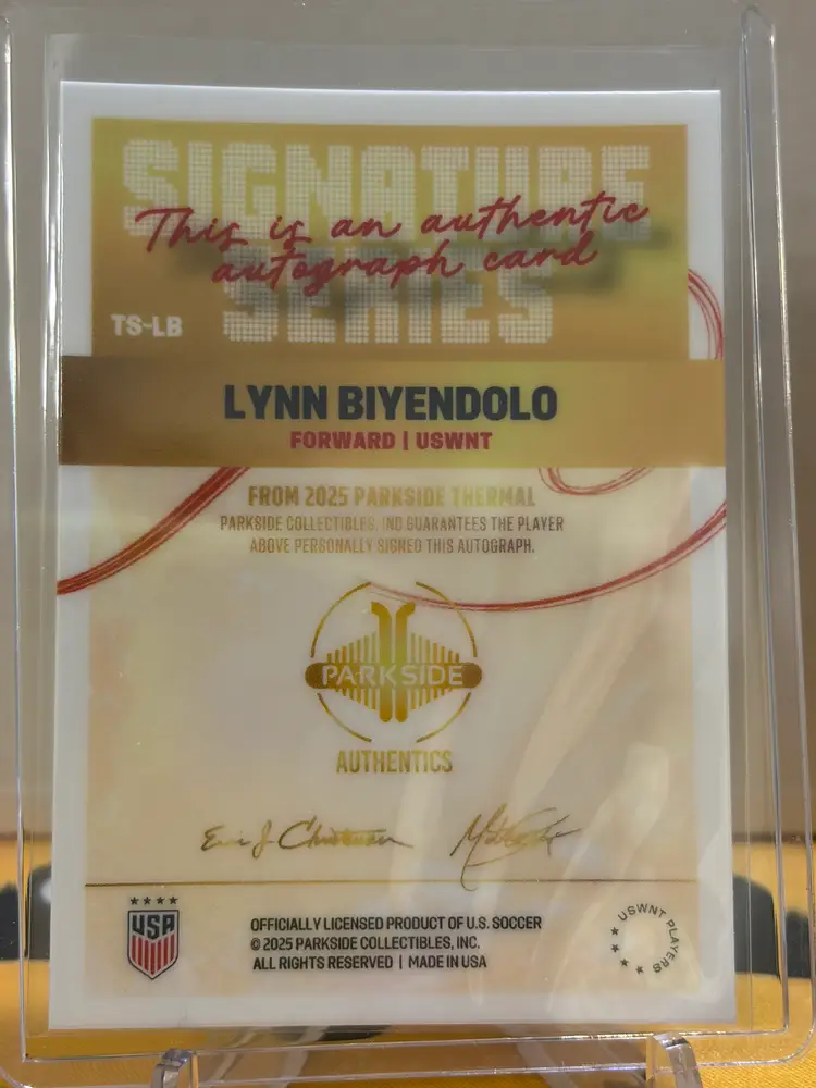 Lynn Biyendolo 2025 Parkside Thermal Sig Series Auto Red /75