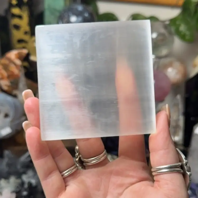Selenite Plate Square Sm