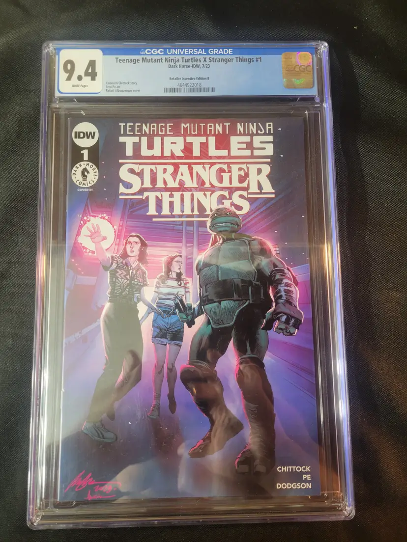 CGC 9.4 TMNT x Stranger Things #1 RI Edition B