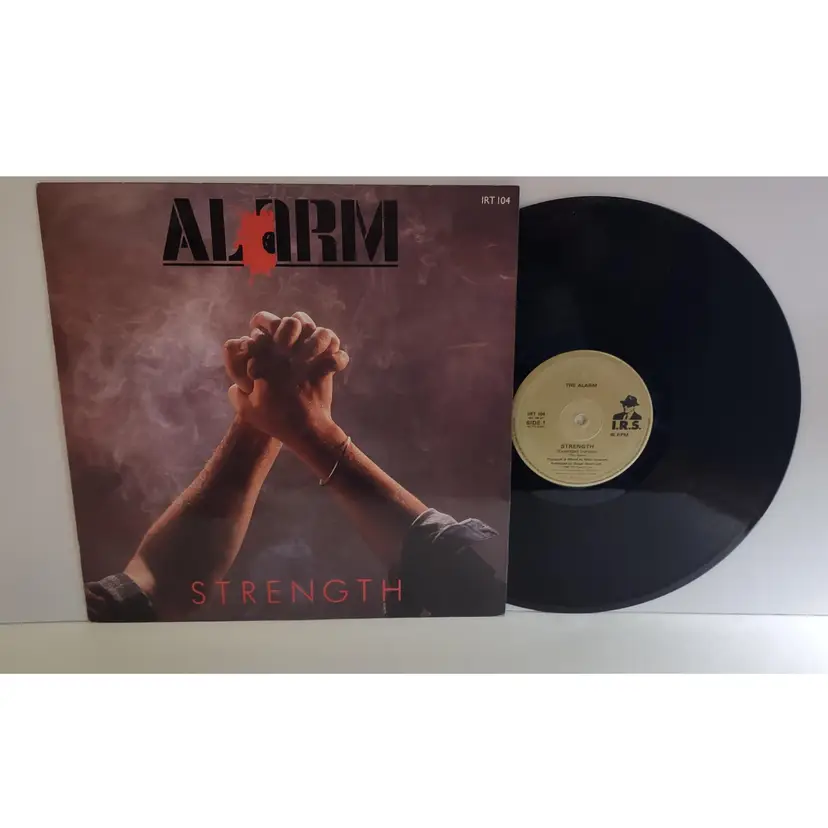 Alarm Strength 12" Vinyl EP Record 1st Pressing New Wave Pop Rock UK 3 Tracks