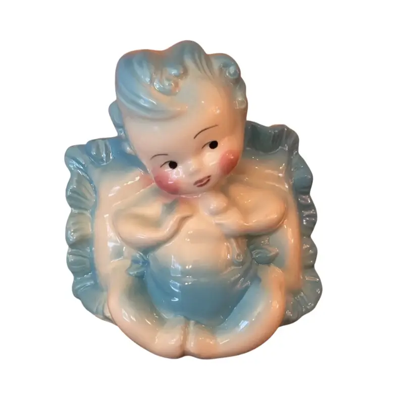 Vintage 1950's Hull Baby Boy Planter/Vase