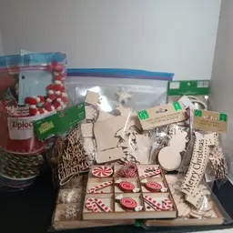 Christmas in July! Christmas Crafter Holiday Haul - Ribbon & Laser Cut wooden ornaments