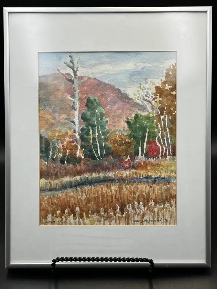 Vintage Original Watercolor Painting