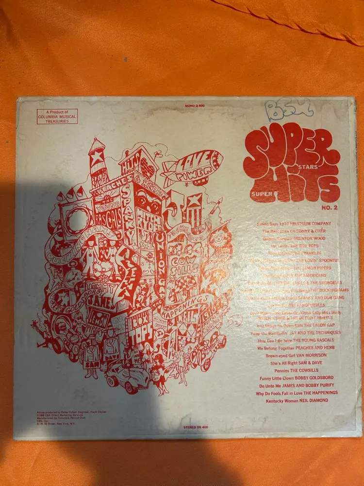 Various - Super Stars/Super Hits - No. 2 White Label - Columbia Musical Treasuri