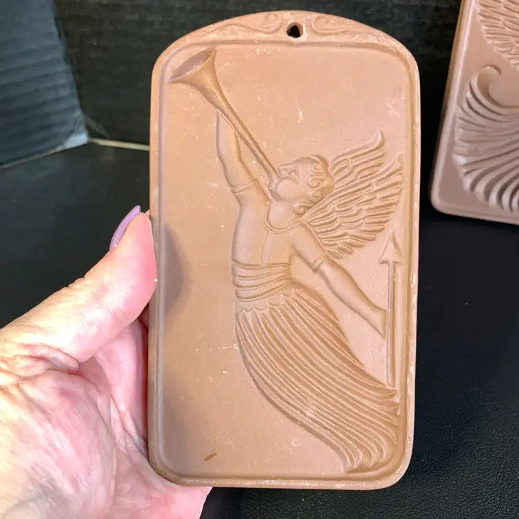 Pair of Hartstone Angel Cookie Molds