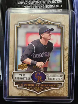 2009 Upper Deck Troy Tulowitzki A Piece of History /50