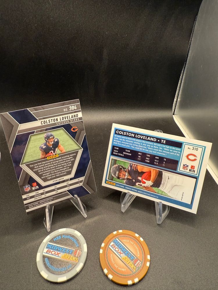 Colston Loveland RC Parallel Lot 2025 Chicago Bears