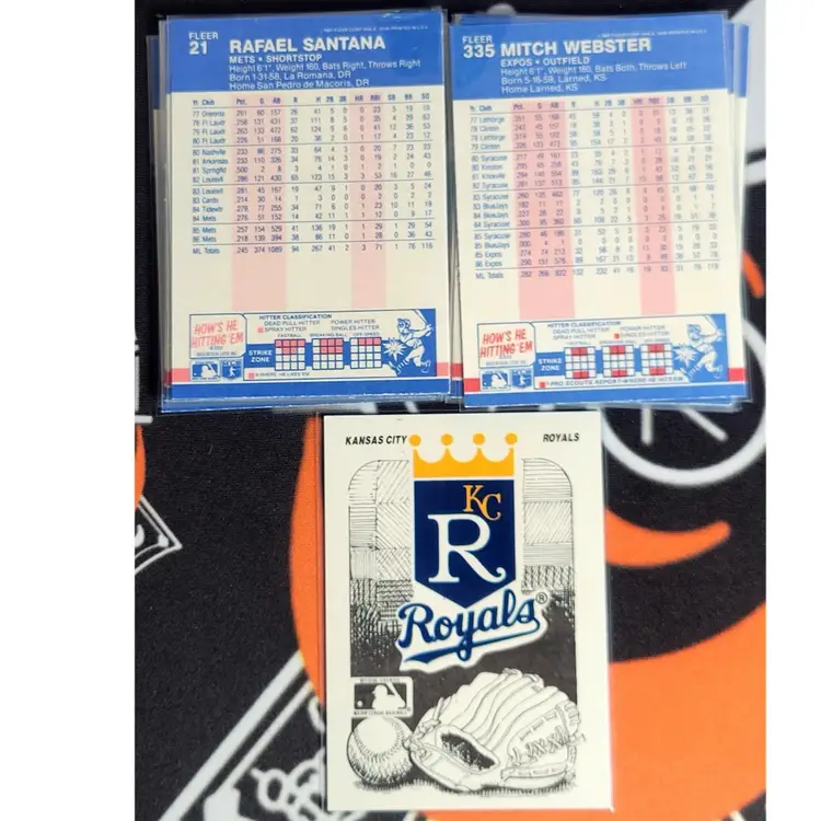 1987 Fleer Baseball Lot of 18 Cards