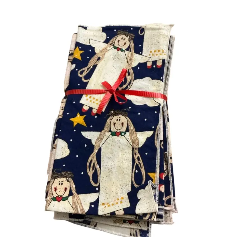 Set Of Eight Cloth Dinner Napkins