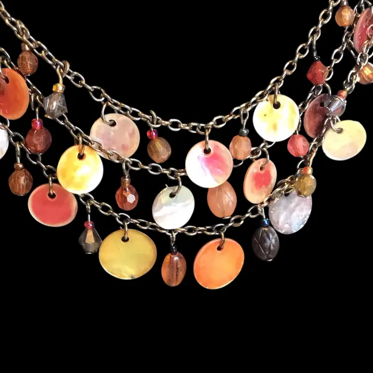 Natural Shell Bib Necklace