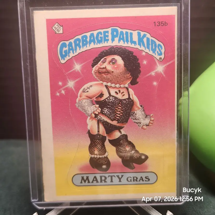 1986 Garbage Pail Kids - MARTY Gras #135b