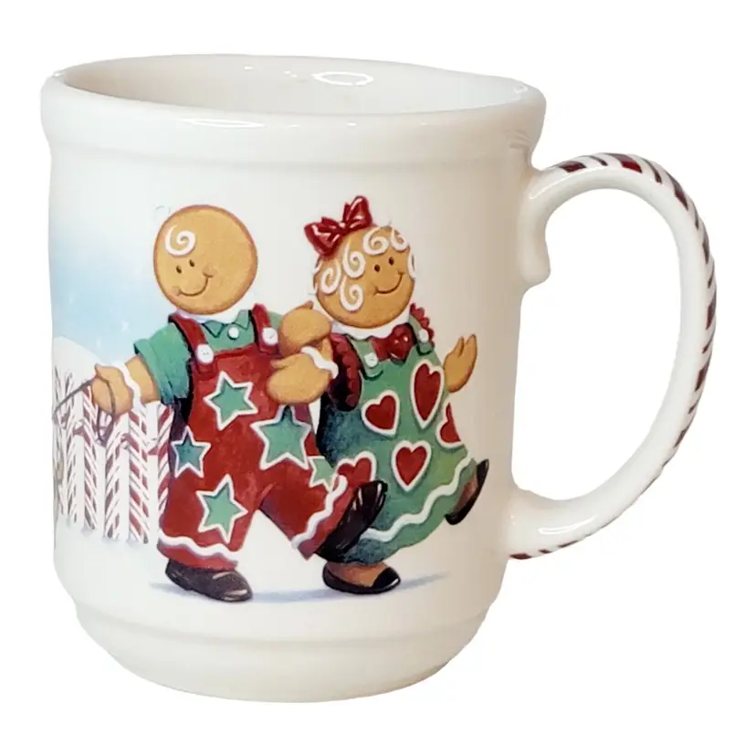Vintage Longaberger Roger & Ginger 2000 Holiday Christmas Coffee Tea Mug