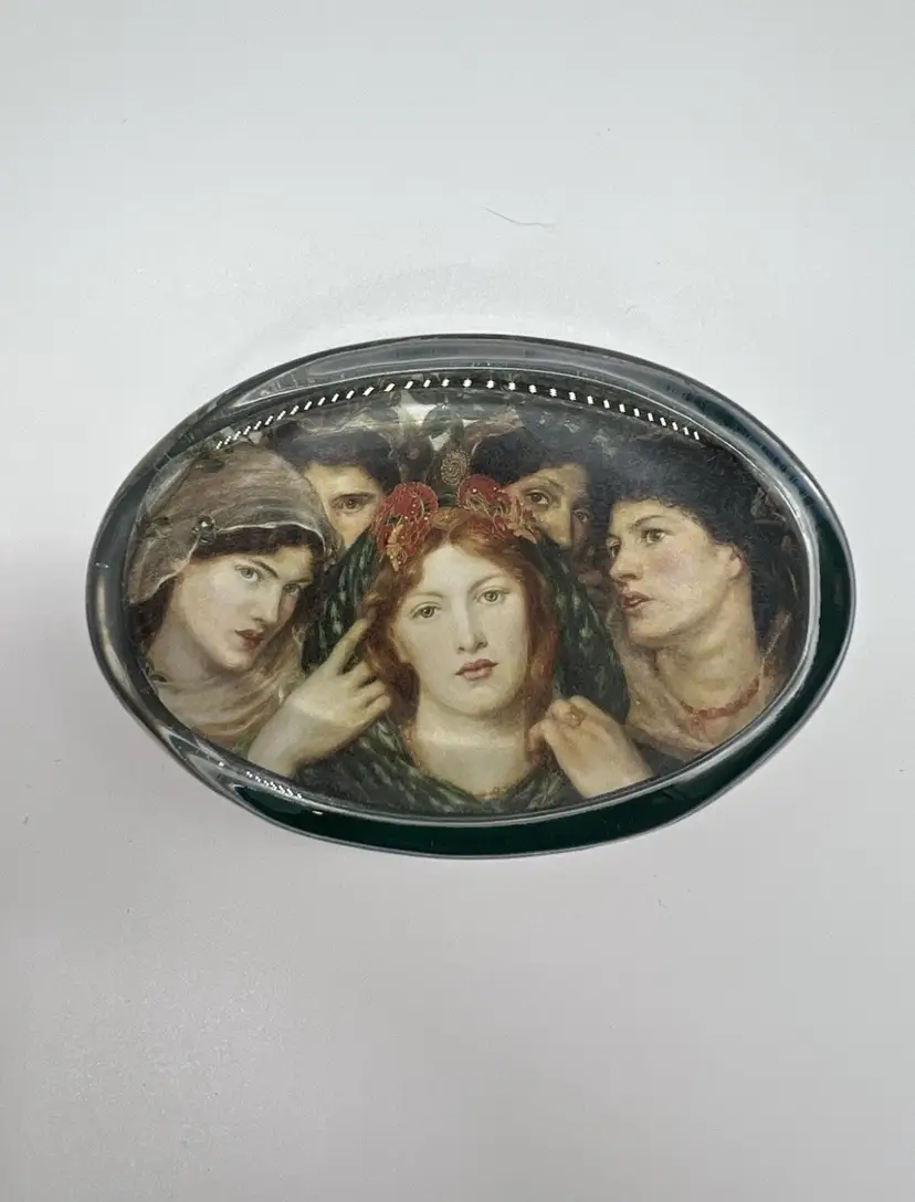 Beloved Dante Gabriel Rossetti Paperweight Glass Past Times Oxford