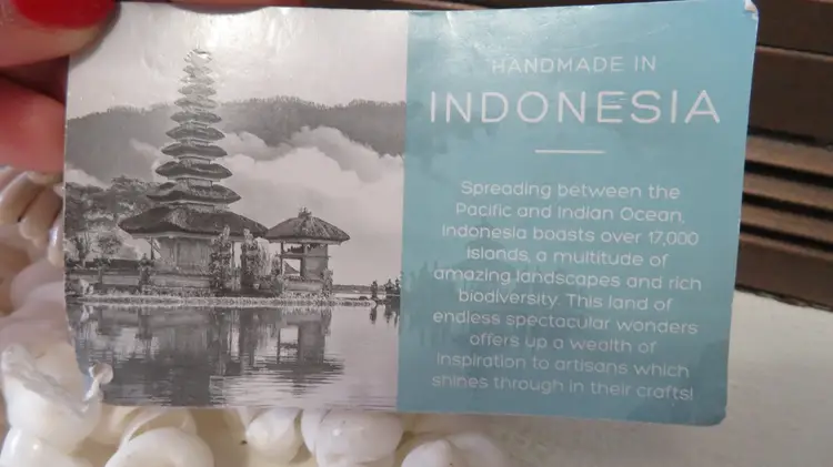 vintage Tribal Necklace Home Decor from Bali, Indonesia, new with tag 2000