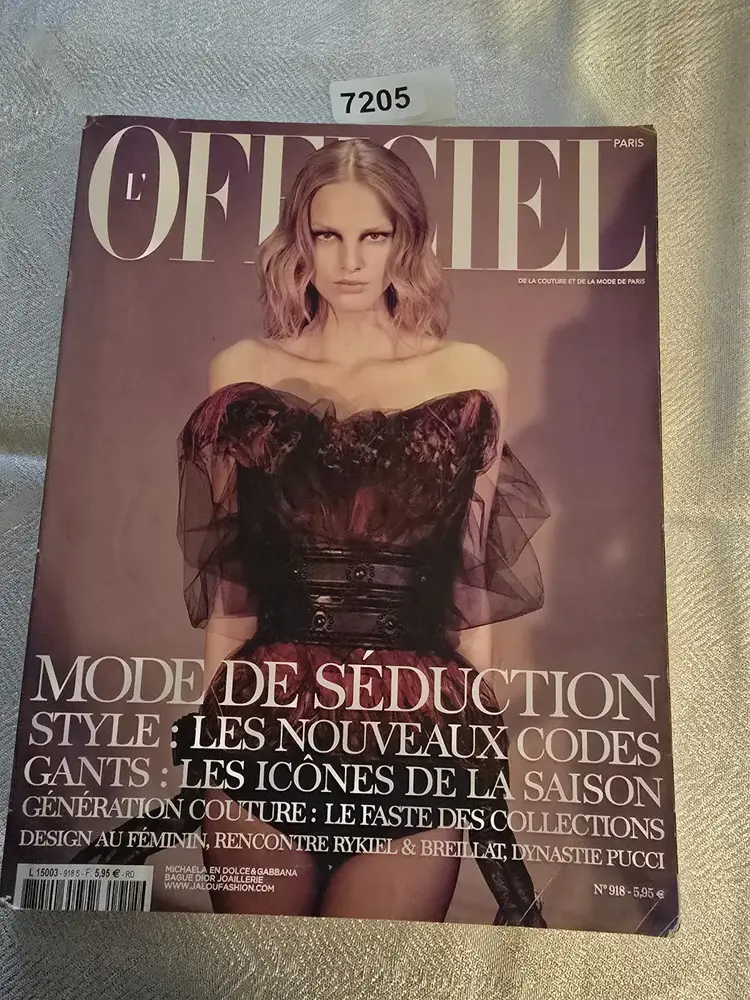 L' Offieciel French With Michaela Kocianov #918 Septembre 2007 (A7205)