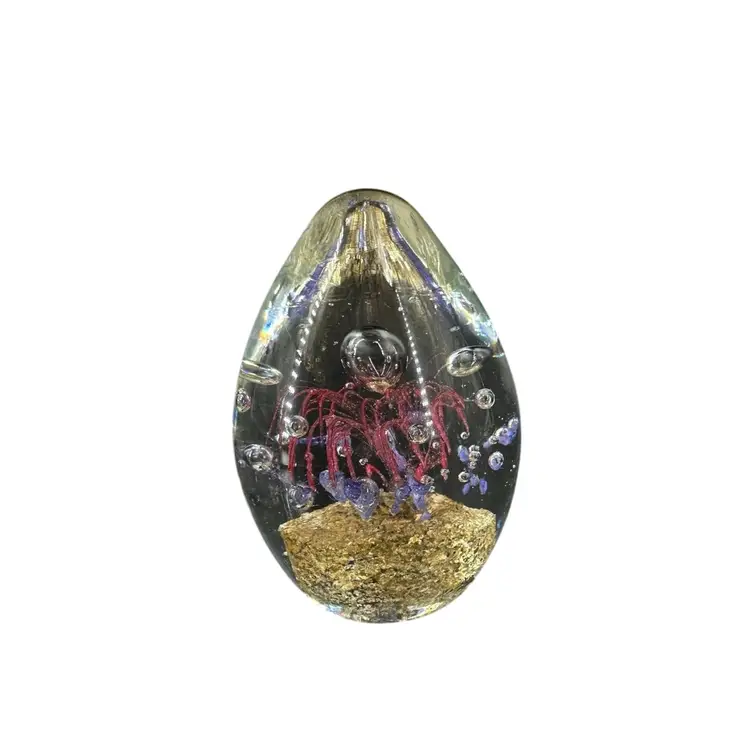 Sea Anemone Glass Paperweight