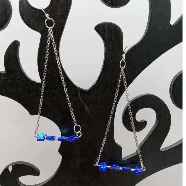 Star Bar Dangle Earrings