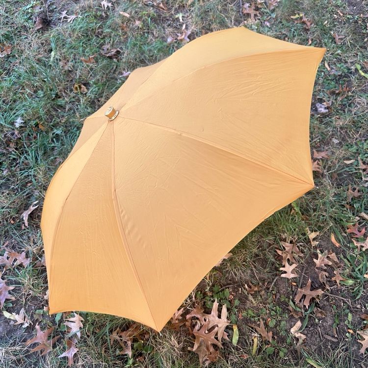 Vintage Mustard Yellow Umbrella