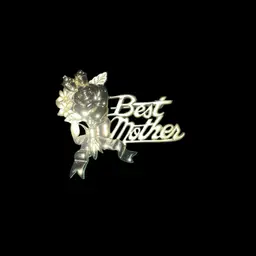 Vintage Gold Tone Best Mother Brooch/Pin