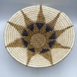 Pretty Hand Woven Star Basket