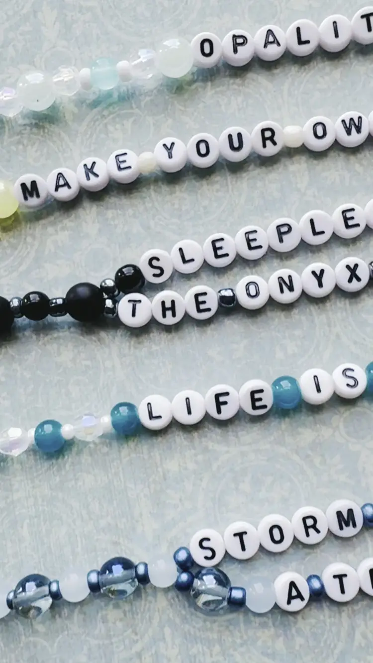 Showgirl Swiftie Beaded Friendship Bracelets - Set of 6 - Opalite