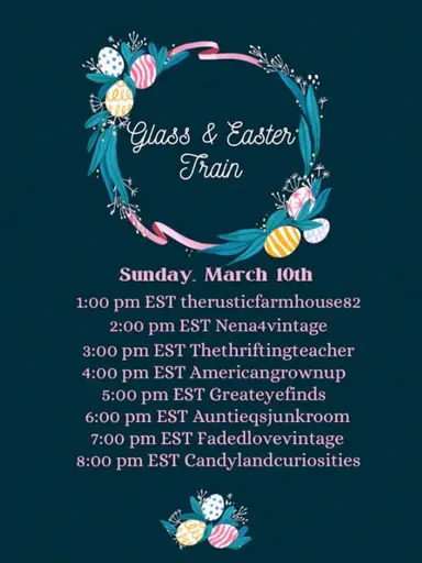 Glass & Easter Train! 🐣🦄💖