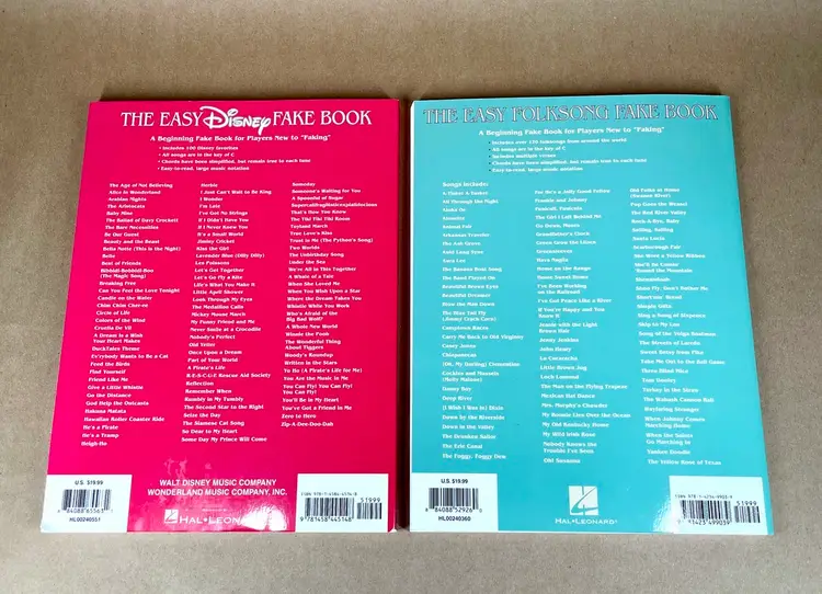 Easy Disney Fake Book Easy FolkSong Fake Book Key of C Music Song Book Hal Leonard