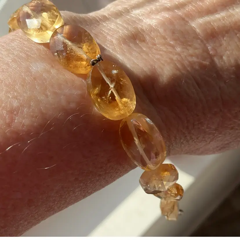 MANIC Crystal Bead Bracelet with Toggle Clasp Artisan Made 6β