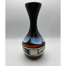 Din Native American Pottery Black Glaze