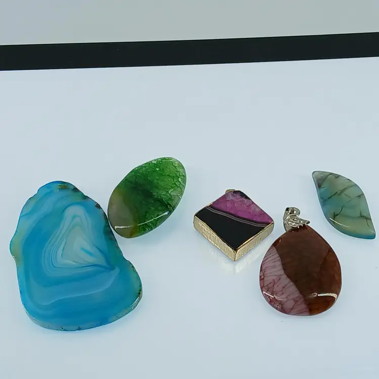 Five Polished Gemstone