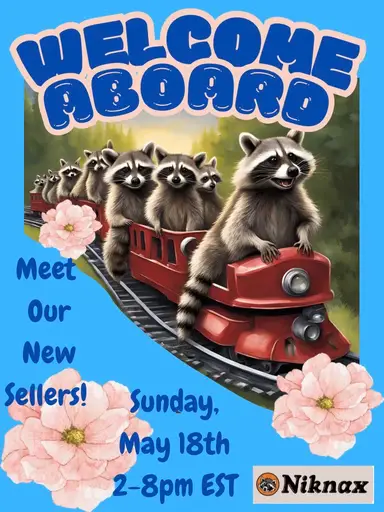 Welcome Aboard New Sellers Train With The Curtsying Crow 🐦‍⬛ 