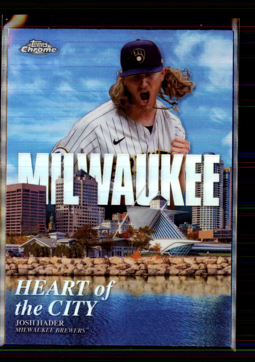 Josh Hader 2022 Topps Chrome Heart of the City #HOC-8 - Milwaukee Brewers - (147-217)