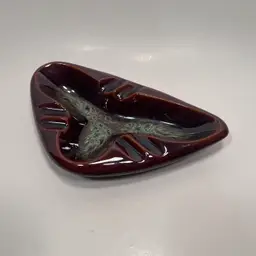 Brown And Turquoise Mid Century Ash Tray