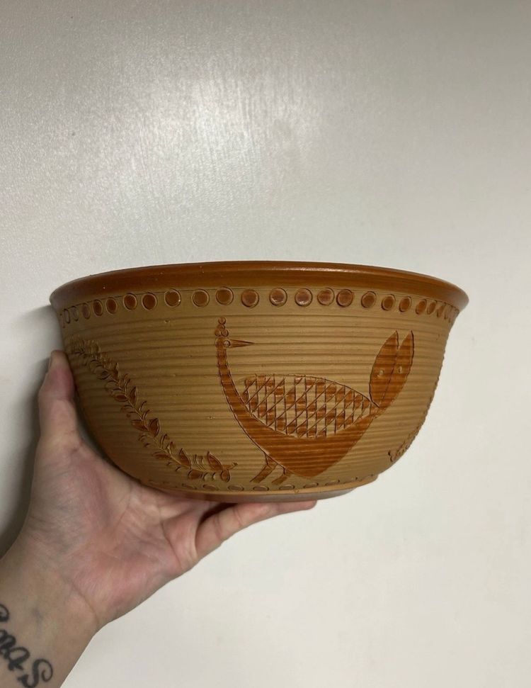 Terracotta Bird Wall Pocket Planter