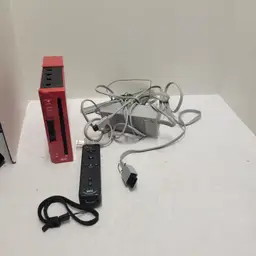 Nintendo RVL001 Wii Red Console For Parts Untested