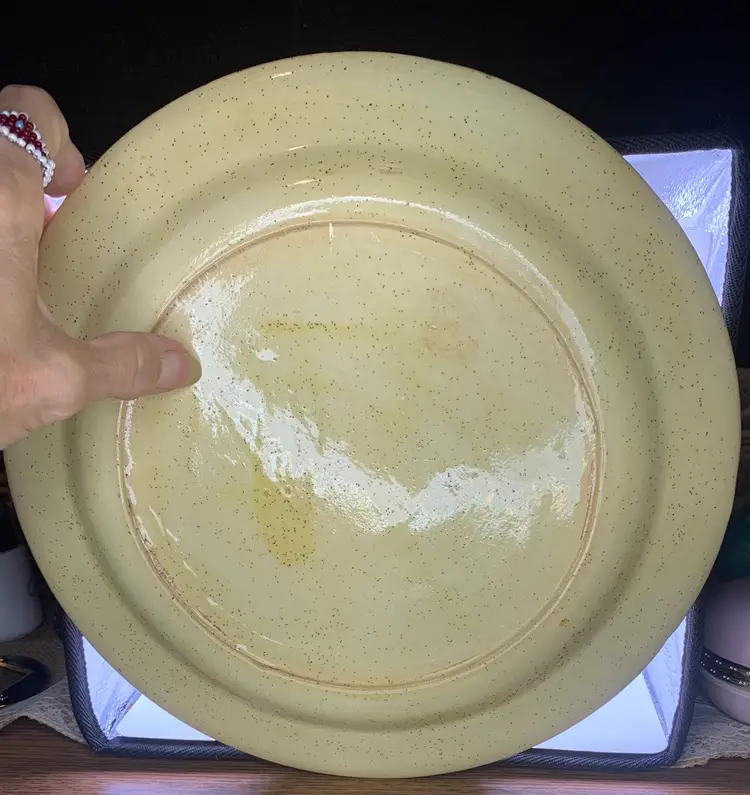 Arnels Merry Mushroom Dinner Plate , HandMade by Me in 1977, 11” Diameter, Signed.