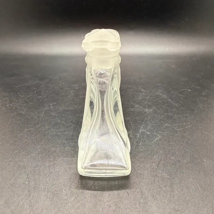 Vintage Brosse Art Deco Art Nouveau Style Naked Winged Woman Lady Crystal Glass Perfume Bottle