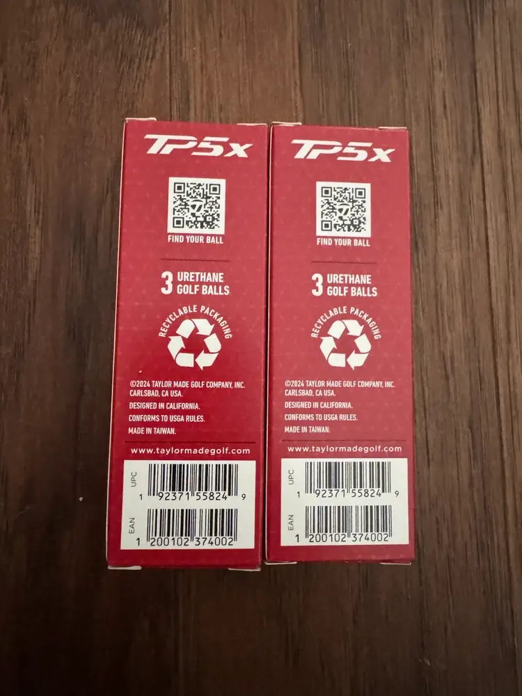 (New) 2025 Taylormade TP5x Golf Balls (2x 3 Pack)